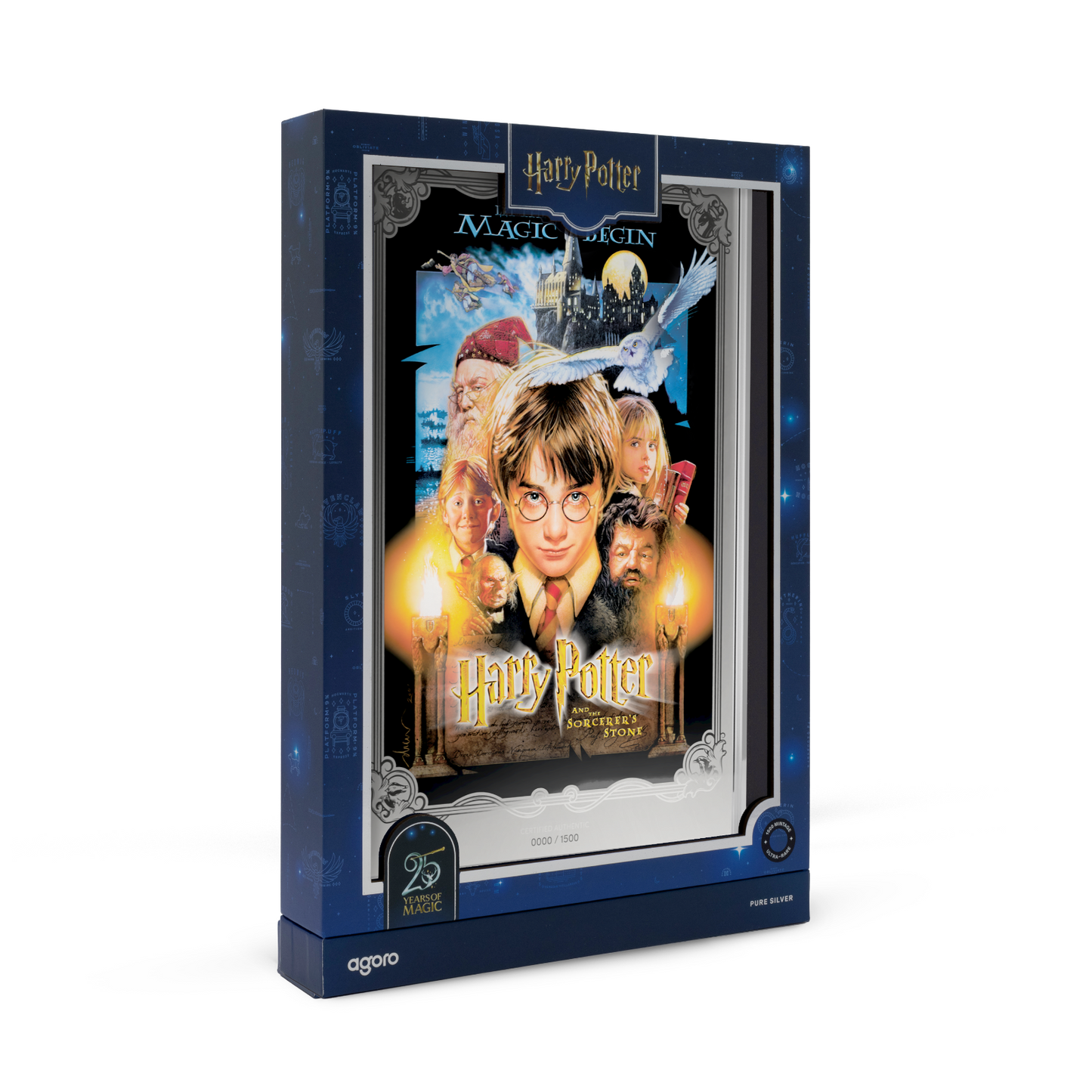 2026 Agoro HARRY POTTER™ and the Sorcerer's Stone Poster 1 oz Silver Foil