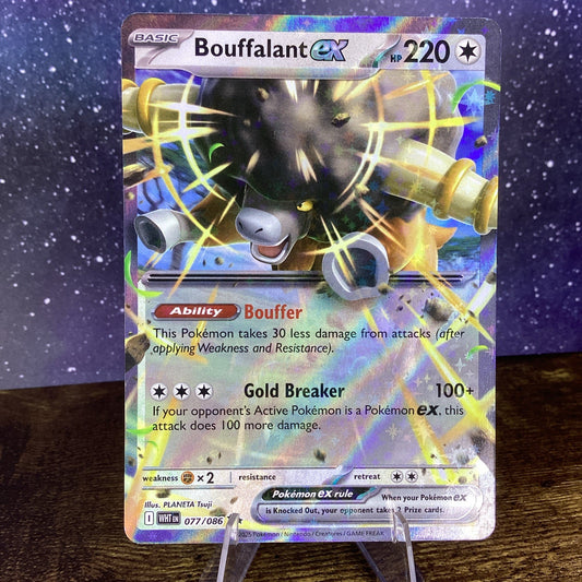 POKEMON - BOUFFALANT EX - 077/086 - DOUBLE RARE - S&V WHITE FLARE - NM
