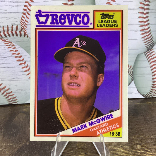 1988 Topps Revco League Leaders - Mark McGwire #17