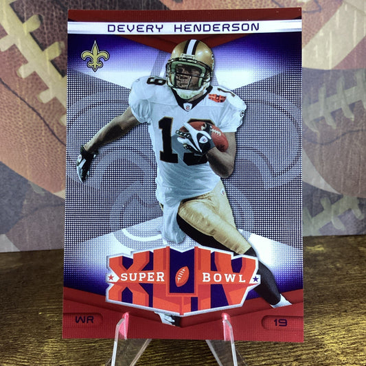2010 Donruss Elite Super Bowl XLIV #7 Devery Henderson /999 - NM-MT