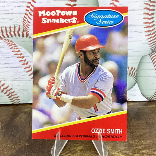 1991 Mootown Snackers Signature Series - Ozzie Smith #8 No Coupon