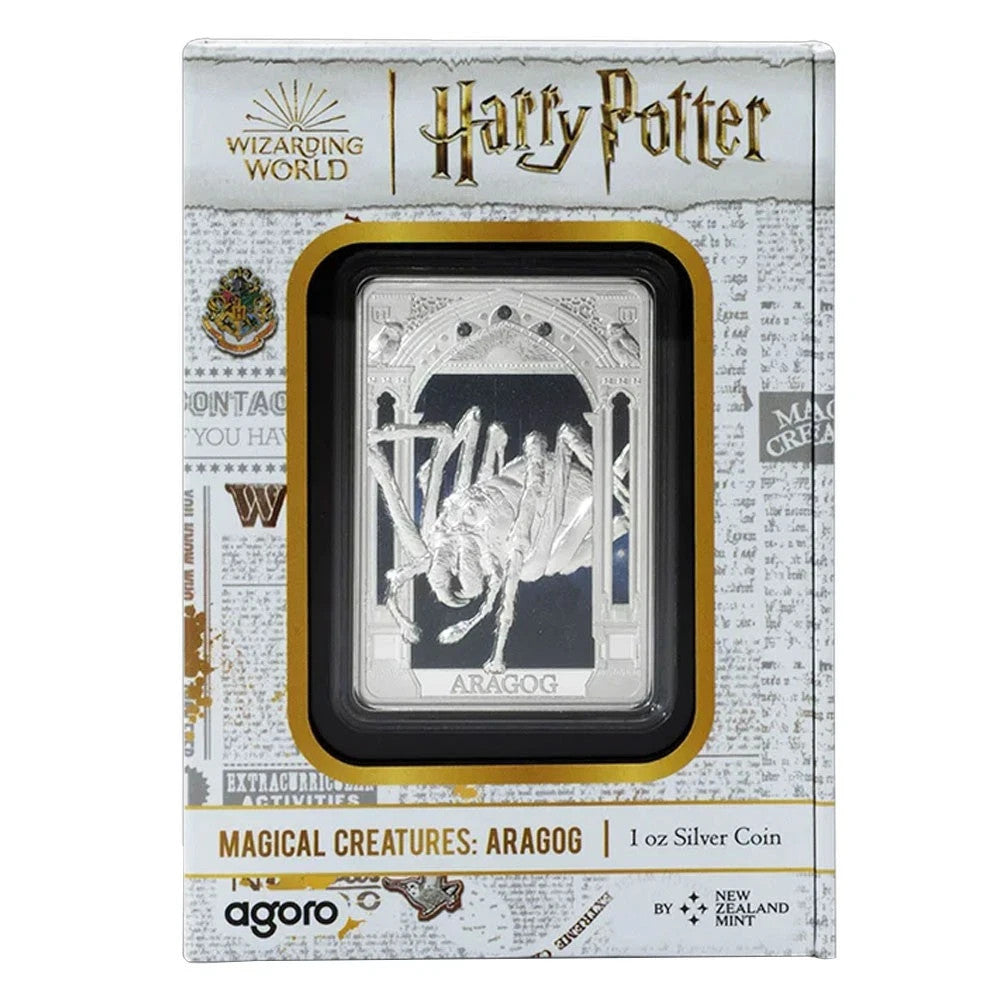 2025 Harry Potter Magical Creatures Aragog 1-oz Silver Coin By Agoro 2000 Minted