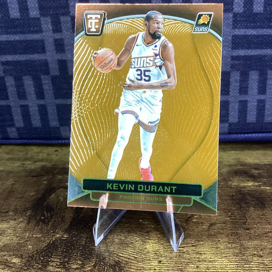 2024-25 Panini Totally Certified #29 Kevin Durant Mirror Yellow Platinum #/299