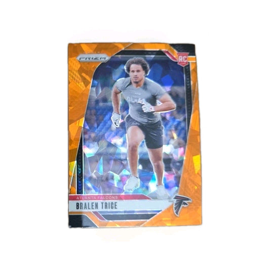BRALEN TRICE 2024 Panini Prizm Orange Ice RC #312 Falcons Huskies