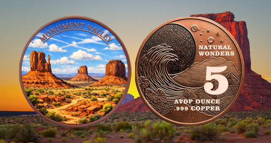 2026 5oz Monument Valley Colorized Copper in Capsule