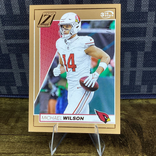 2024 Panini Zenith Rookies 3rd Down /35 Michael Wilson #2