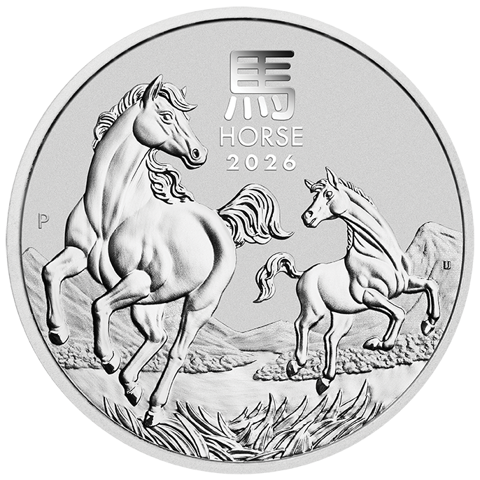 2026 Australia Lunar Horse BU 1 oz Silver Coin NGC MS 70 Treasure Series