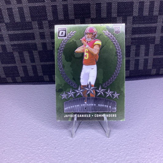 2024 Panini Donruss Optic Jayden Daniels Rookie Recruits RC Commanders