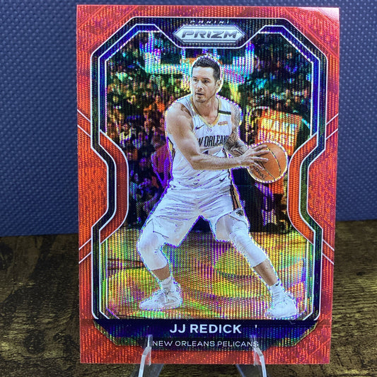 2020-21 Panini Prizm JJ Redick Ruby Wave Prizm Red Wave Duke Pelicans