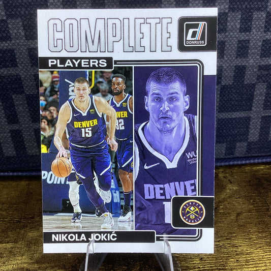 Nikola Jokic 2022-23 Donruss Basketball Complete Players Insert Card Nuggets