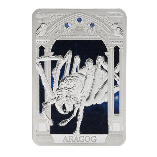 2025 Harry Potter Magical Creatures Aragog 1-oz Silver Coin By Agoro 2000 Minted