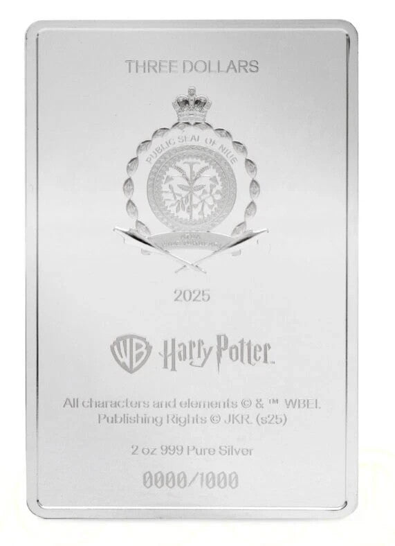 2025 Niue Harry Potter and the Sorcerer’s Stone Book Cover 2 oz Silver Coin