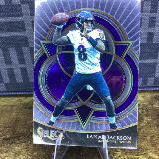 Lamar Jackson 2020 Panini Select #P2 Panini Phenomenon Baltimore Ravens