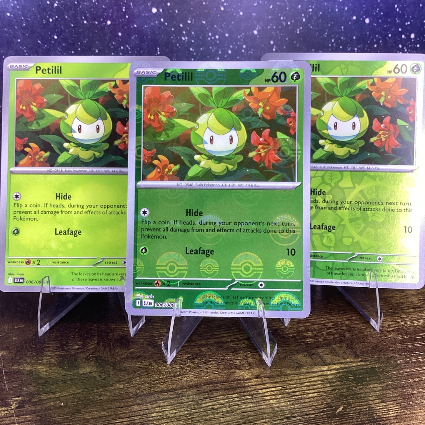 Pokemon TCG - Petilil - 006/086 - (Poke Ball) - SV: Black Bolt English Base & RH