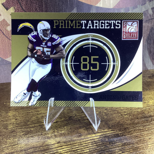 2010 Donruss Elite - Down and Distance Materials Antonio Gates #3 Prime /50