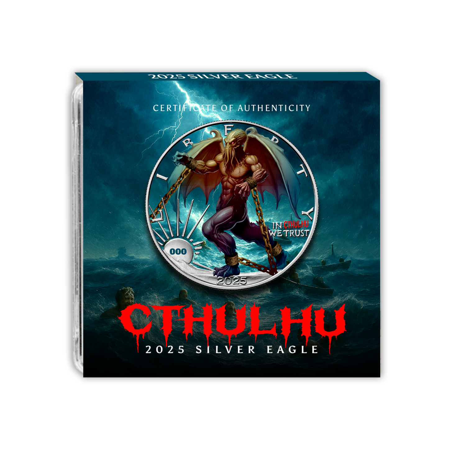 2025 U.S. Eagle Cthulhu Edition 1 oz Silver Coin /249