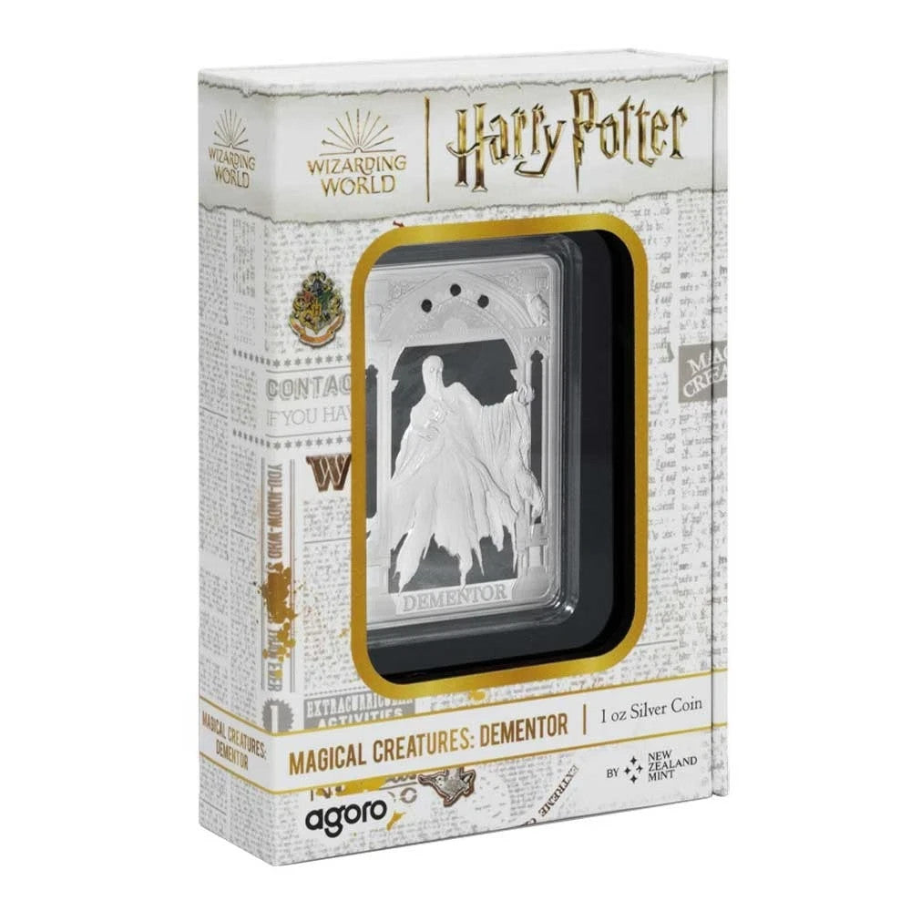 2025 Harry Potter Magical Creatres Dementor 1-oz Silver Coin By Agoro Mintage...