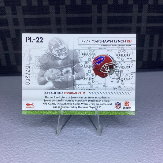 Marshawn Lynch 2008 Donruss Gridiron Gear Playbook #PL-22 157/250 🔥🏈