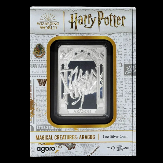 2025 Harry Potter Magical Creatures Aragog 1-oz Silver Coin By Agoro 2000 Minted