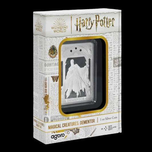 2025 Harry Potter Magical Creatres Dementor 1-oz Silver Coin By Agoro Mintage...